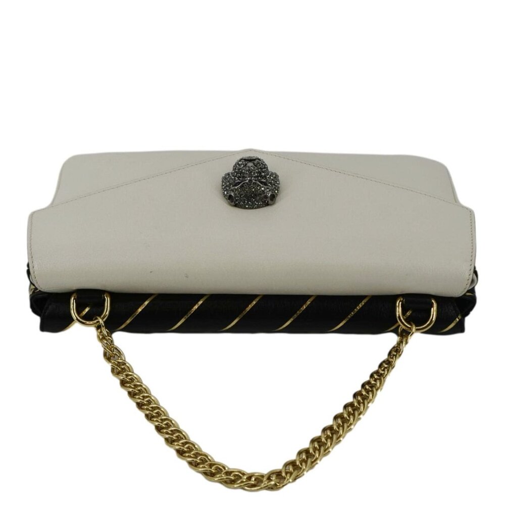 GUCCI  Thiara Medium Double Smooth Leather Satchel Bag White/Black 524822 - Picture 5 of 15